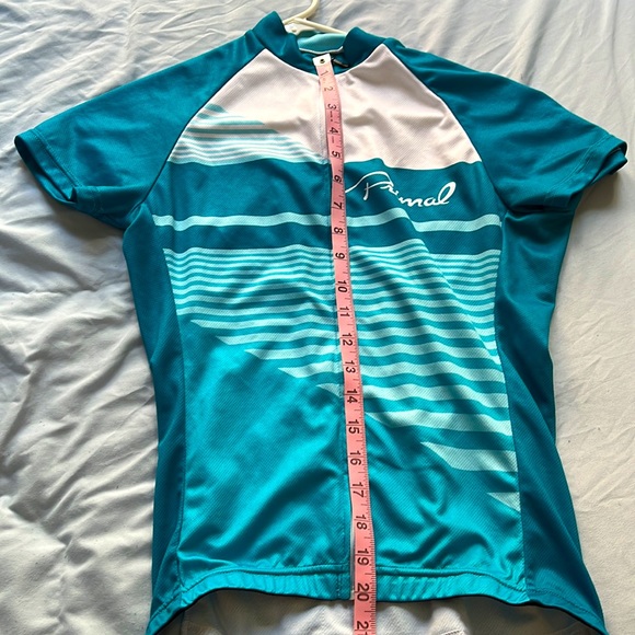 Blue and White Women’s Primal Cycling Jersey - Picture 4 of 5